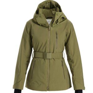 Halfdays Aston Belted Ski Jacket, Olive Green, Small